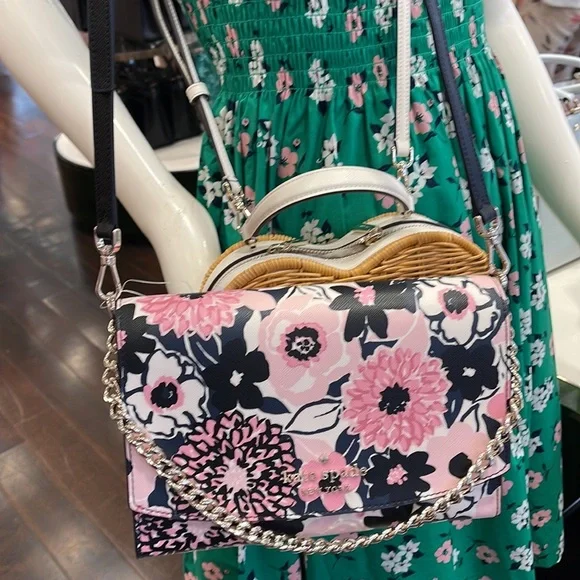 Kate Spade carson convertible crossbody PINK MULTI - Picture 14 of 16